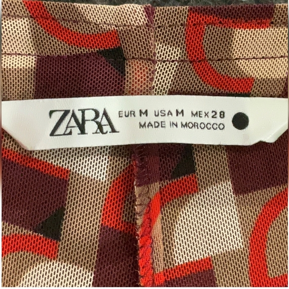 Zara Brown and Cream Checkered Women's Jumpsuit - Picture 9 of 10